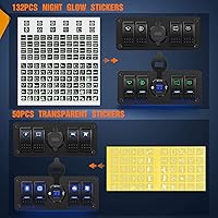 Vista 4 de 2 juegos de paneles de barco marino de 4 cuadras, interruptor basculante de 12 V, interruptor de encendido y apagado, carga rápida 3.0, cargador USB