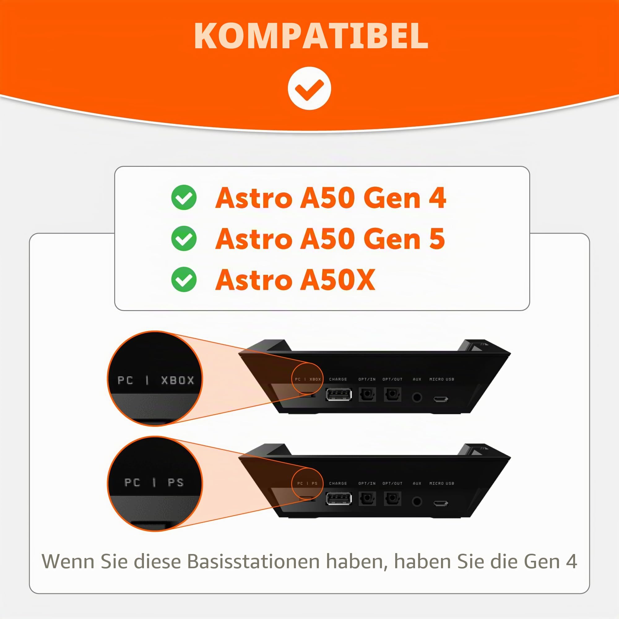 WC Freeze A50 – Kühlgel-Ohrpolster für Astro A50 Gen 4, Gen 5 und A50X | Von Wicked Cushions | Verbesserte Haltbarkeit, Dicke und Schallisolierung | Speed Racer