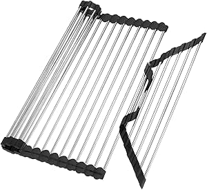 Égouttoir à Vaisselle Au-dessus De L'évier, Largeur Réglable(85-105 Cm