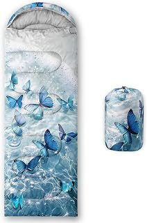 Kids Sleeping Bag for Boys Girls,Checkerboard Cat Print-Lightweight Warm Portable Outdoor Indoor-Waterproof Cold Weather Resistant Sleeping Bag for Camping Hiking