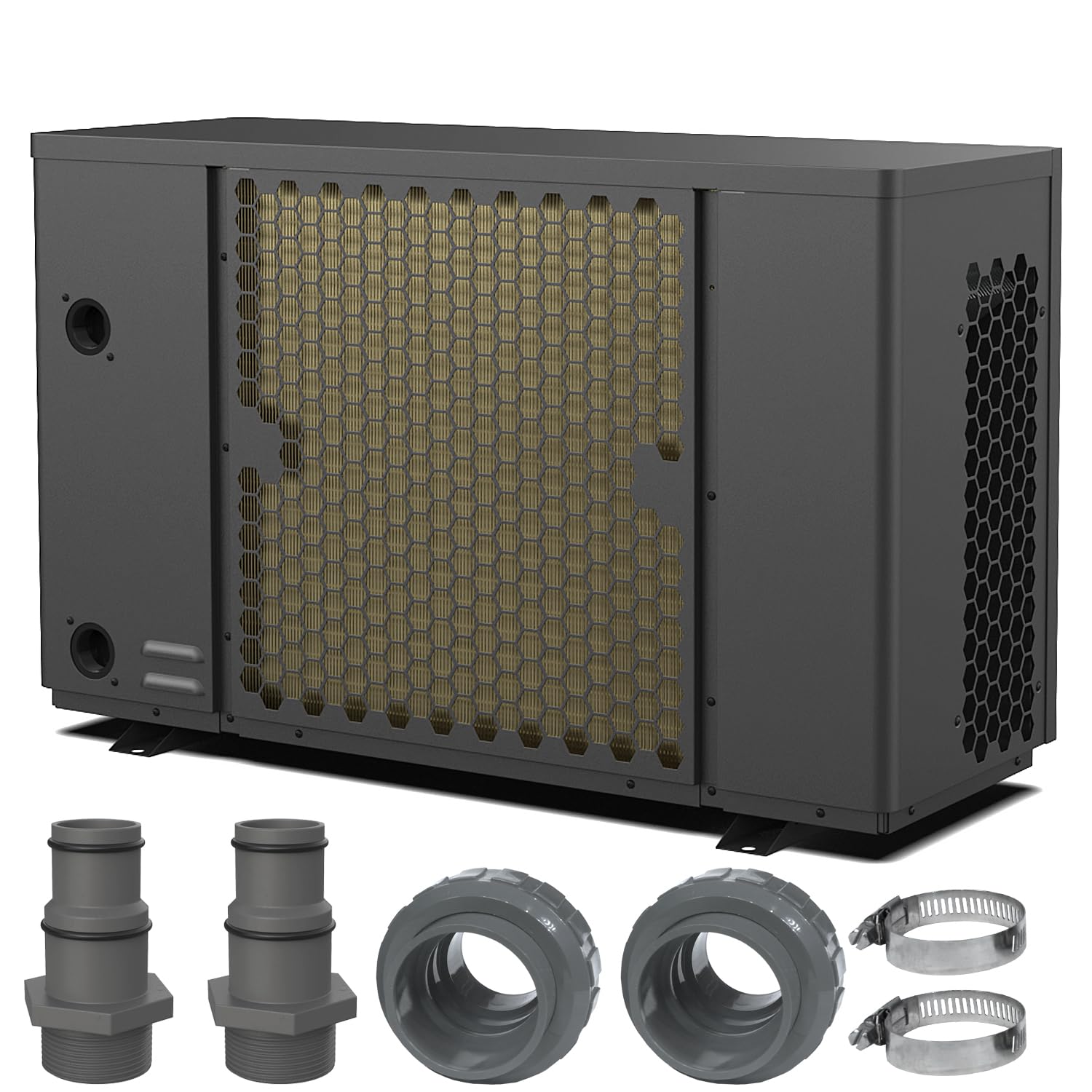 Sirius 7 Inverter Wärmepumpe 7,0 kW | Silent Modus | 32 / 38 / 50 mm | bis 31.500 l | Salzwasser geeignet (7.000 Watt)