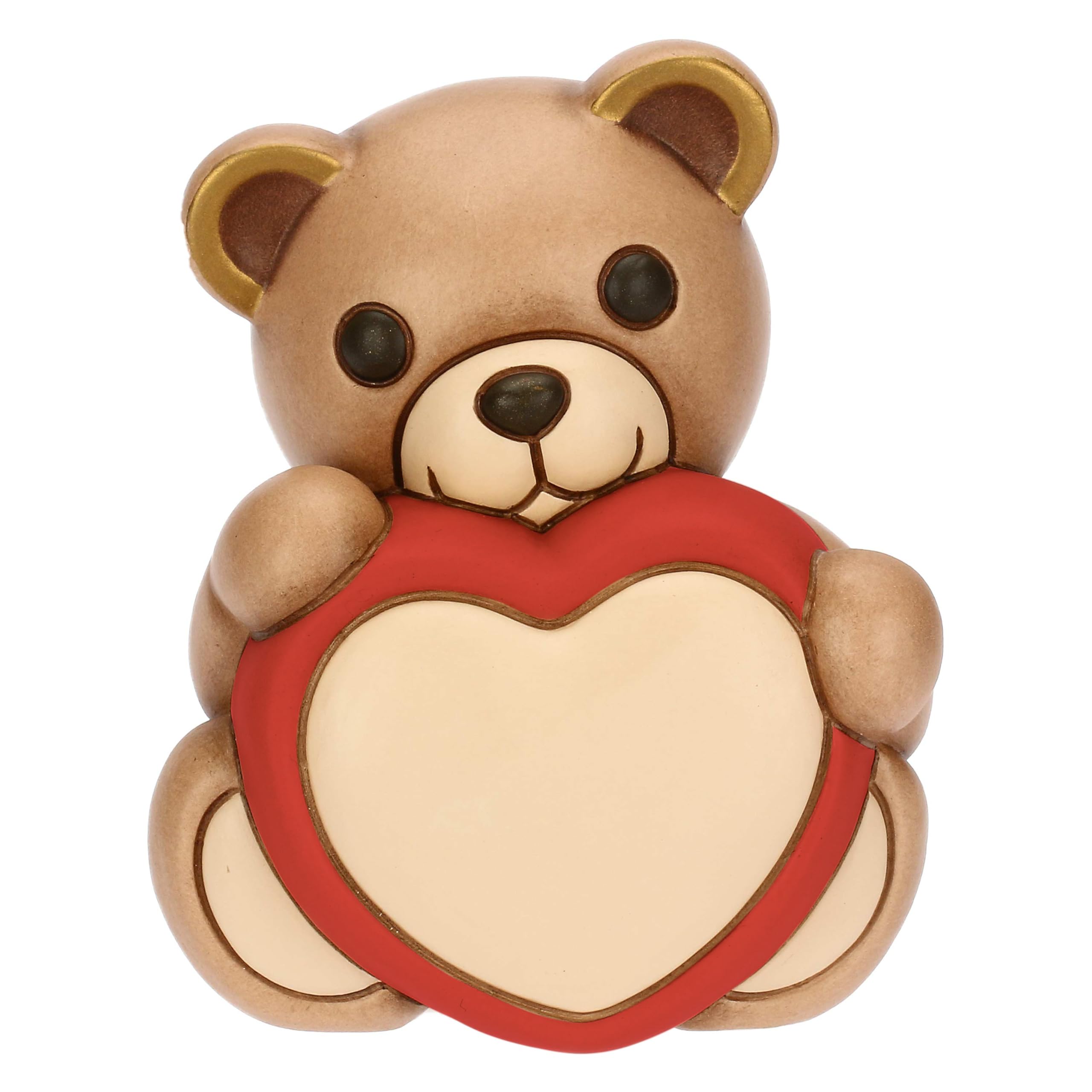 THUN Teddy with Heart, Medium, Ceramic, Collection Other New 2025, 9 x 8.7 x 11 cm