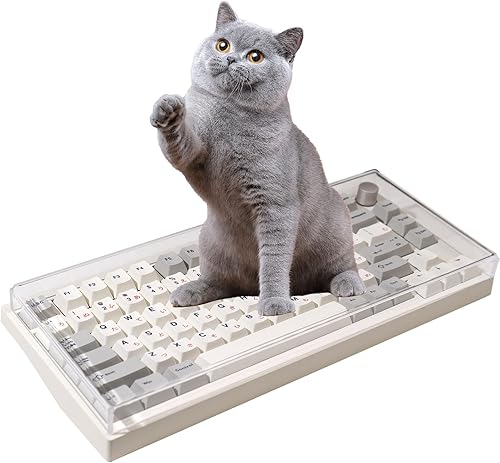Cubierta antipolvo para teclado de videojuegos de acrílico de alta calidad, protector transparente de 75 teclas, cubierta de teclado mecánico,