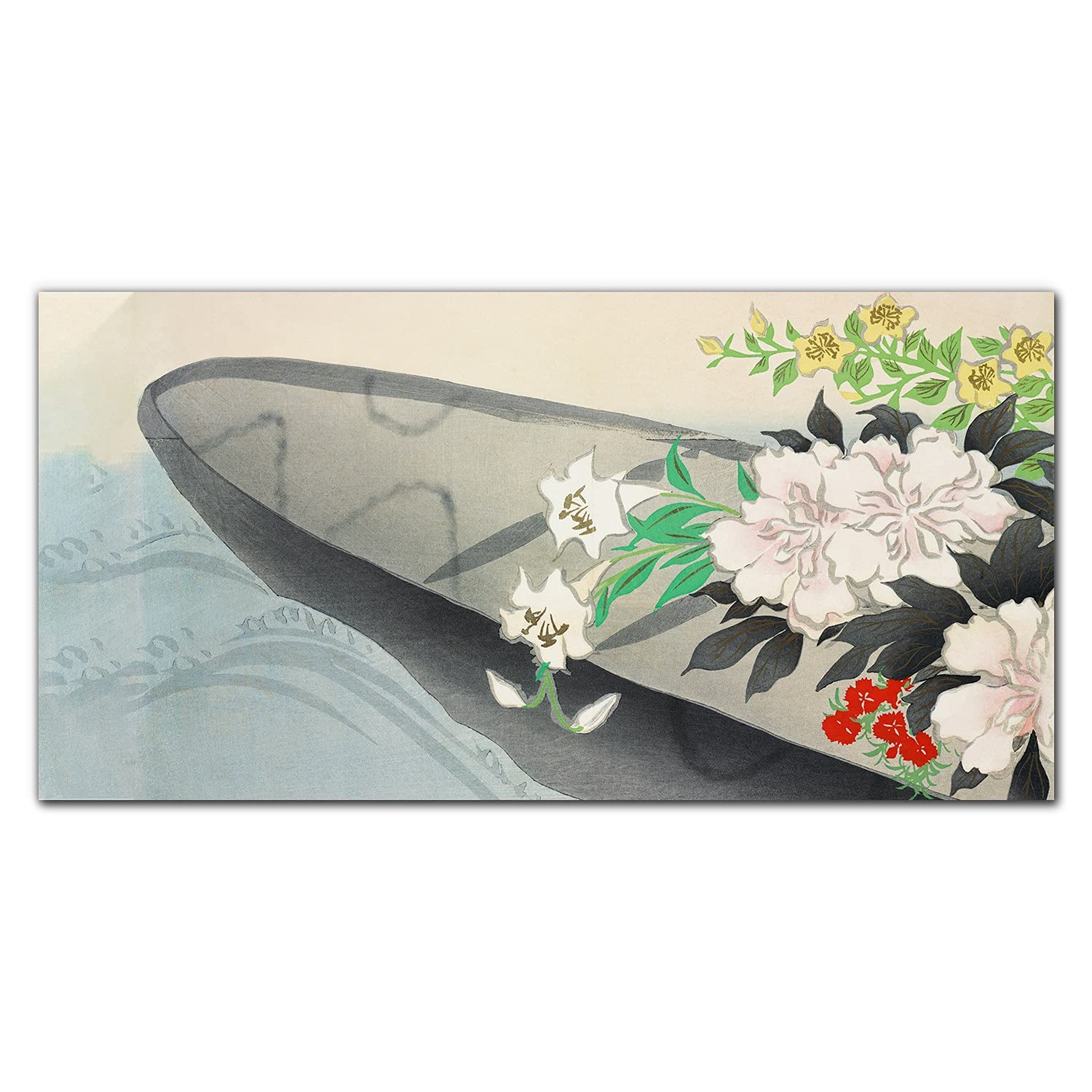Protection de cuisine en verre trempé 140x70cm décorative et haut de gamme style floral