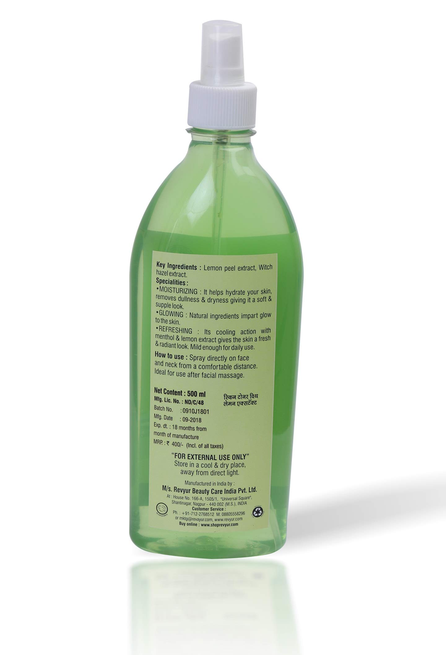 Revyur Skin Toner With Lemon Extract (50ml)