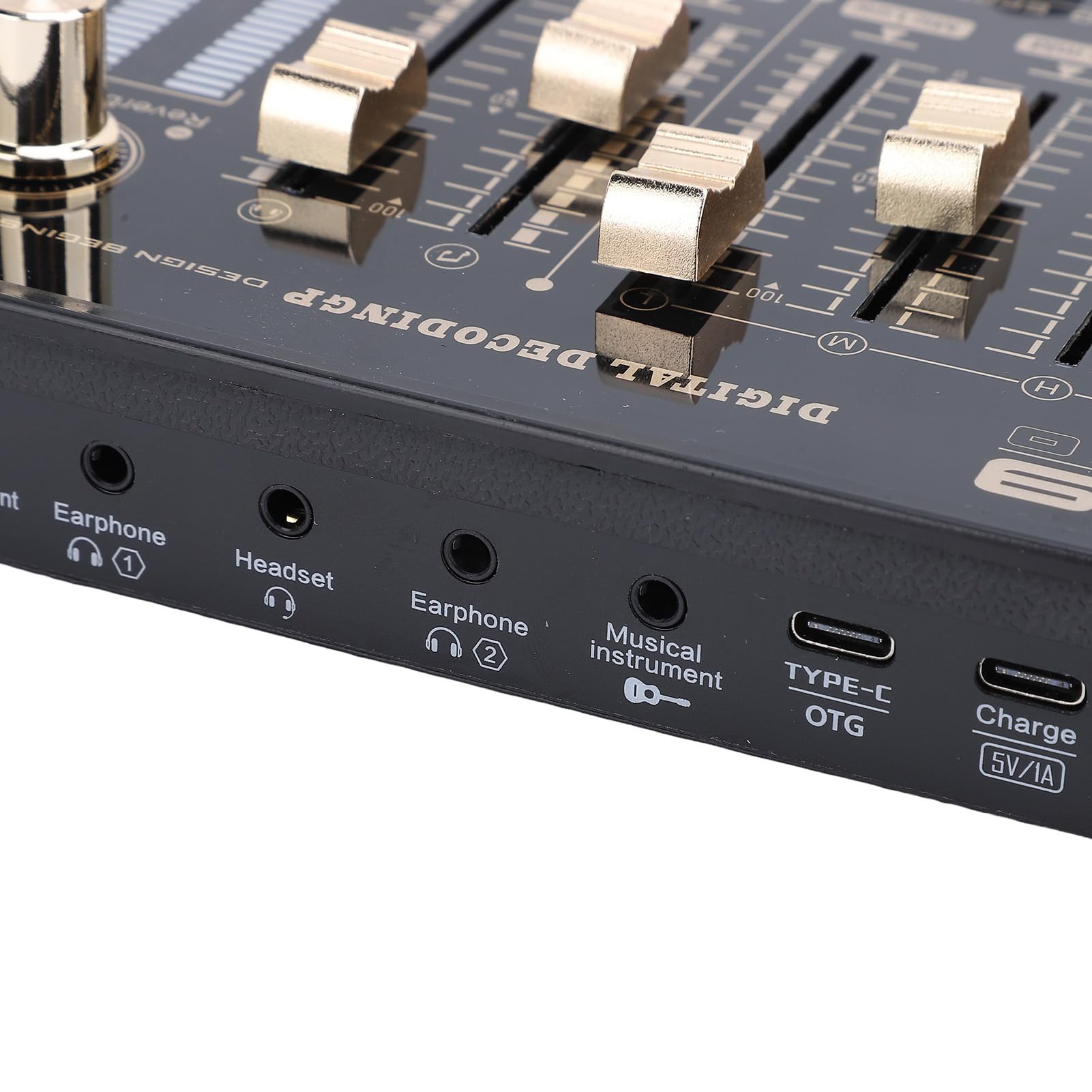 Acouto Supporto Scheda Audio Dal INGRESSI e Uscite Multipli Scheda Mixer Audio Portatile Professionale Multifunzione Console di Missaggio Suono e Gamma Che Consentono la Connessione degli INGRESSI