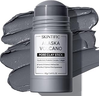 SKINTIFIC Alaska Volcano Pore Clay Stick 40g Deep Cleansing Mask Facial Mask Wash Off Mask Blackhead Removal Mask