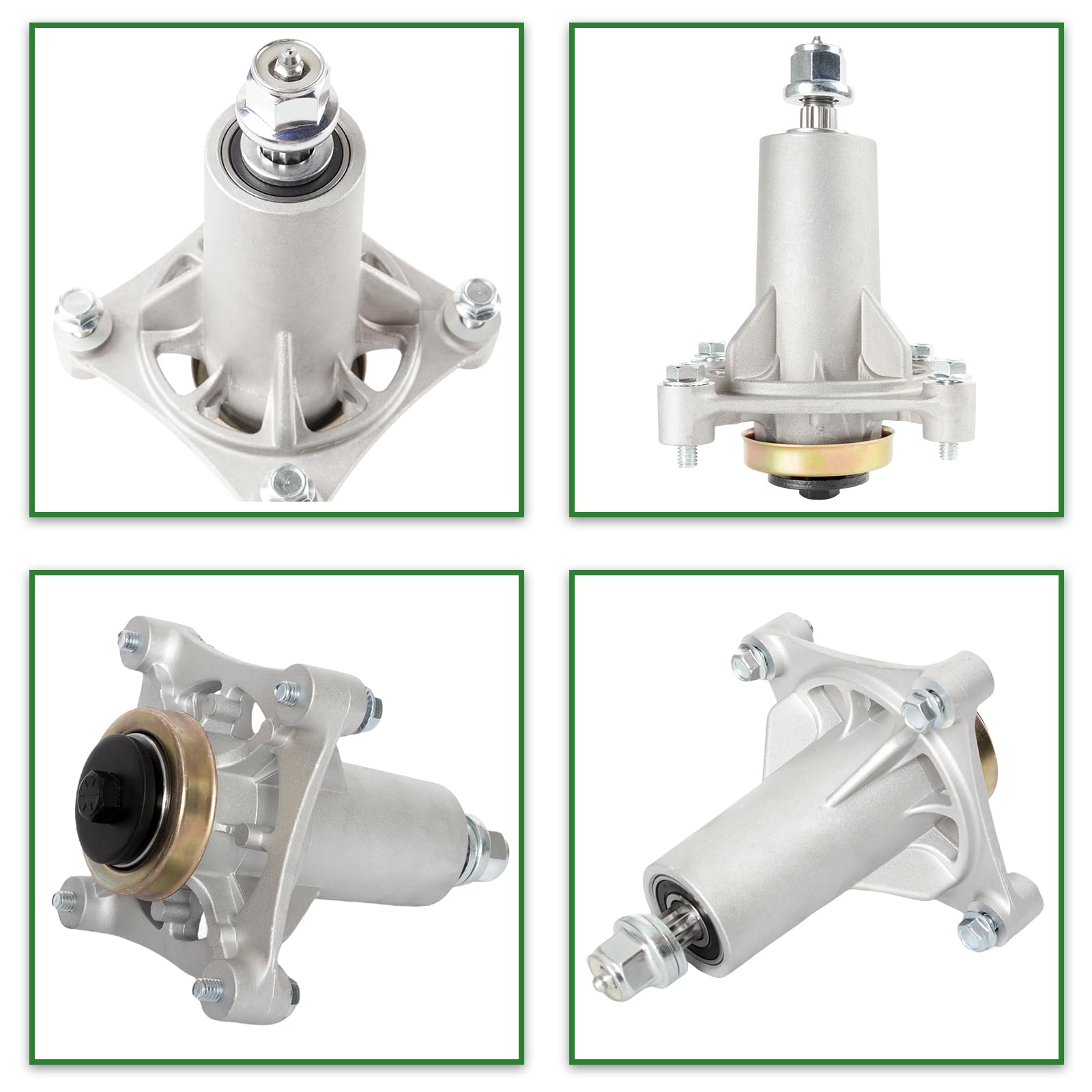 El kit de reconstrucción de cubierta de cortacésped incluye (3 unidades) 187292 532187292 587819701 532187281 conjunto de husillo, (paquete de 3) 153535 129861 173436 275-284 polea, (1 paquete)