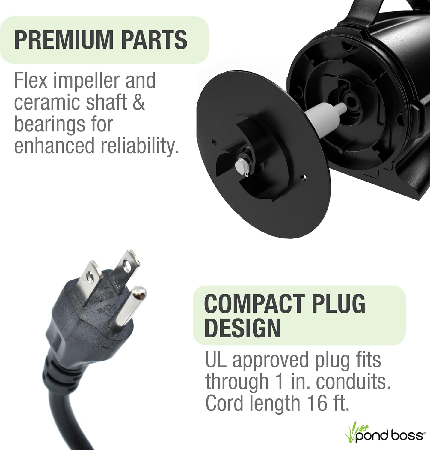 Pond Boss Waterfall Pump, 2300 GPH