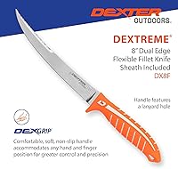 Vista 4 de Dexter Outdoors Dextreme Cuchillo flexible de filete de 8 pulgadas de doble filo Incluye funda