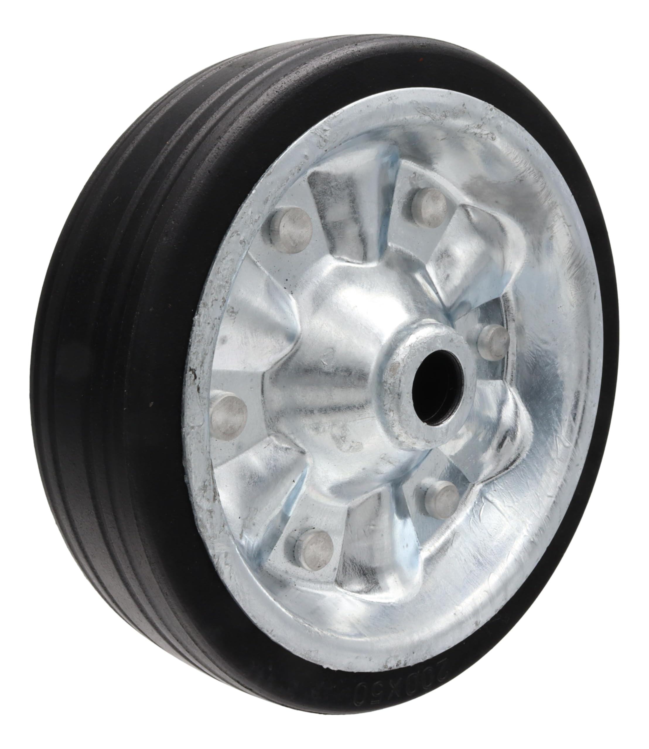 trailer parts4u Kit de réparation pour roue de remorque automatique 200x50 500kg compatible avec Alko, Knott, Winterhoff, etc. Roue de rechange avant/arrière, roue de support, roue