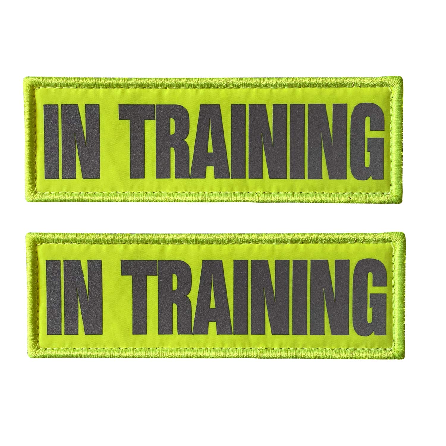 JUJUPUPS Reflective Dog Patches 2 Pack Service Dog,in Training,do not Pet Tags for