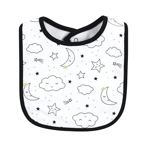 Miniatura 411 de Hudson Baby - Baberos unisex de algodón para bebés, Aviación, talla única