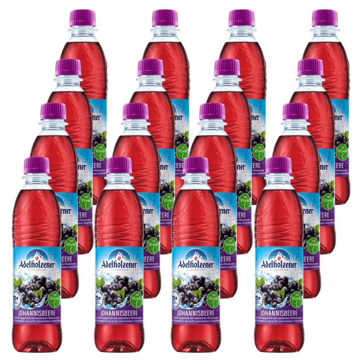 Adelholzener Johannisbeere 16 Flaschen je 0,5l inkl. Mehrweg Pfand