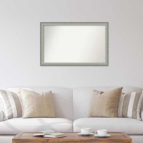 Miniatura 4 de Amanti Art Espejo personalizado, elegante espejo de baño estrecho de peltre cepillado, espejo de pared o espejo de tocador de baño sobre el