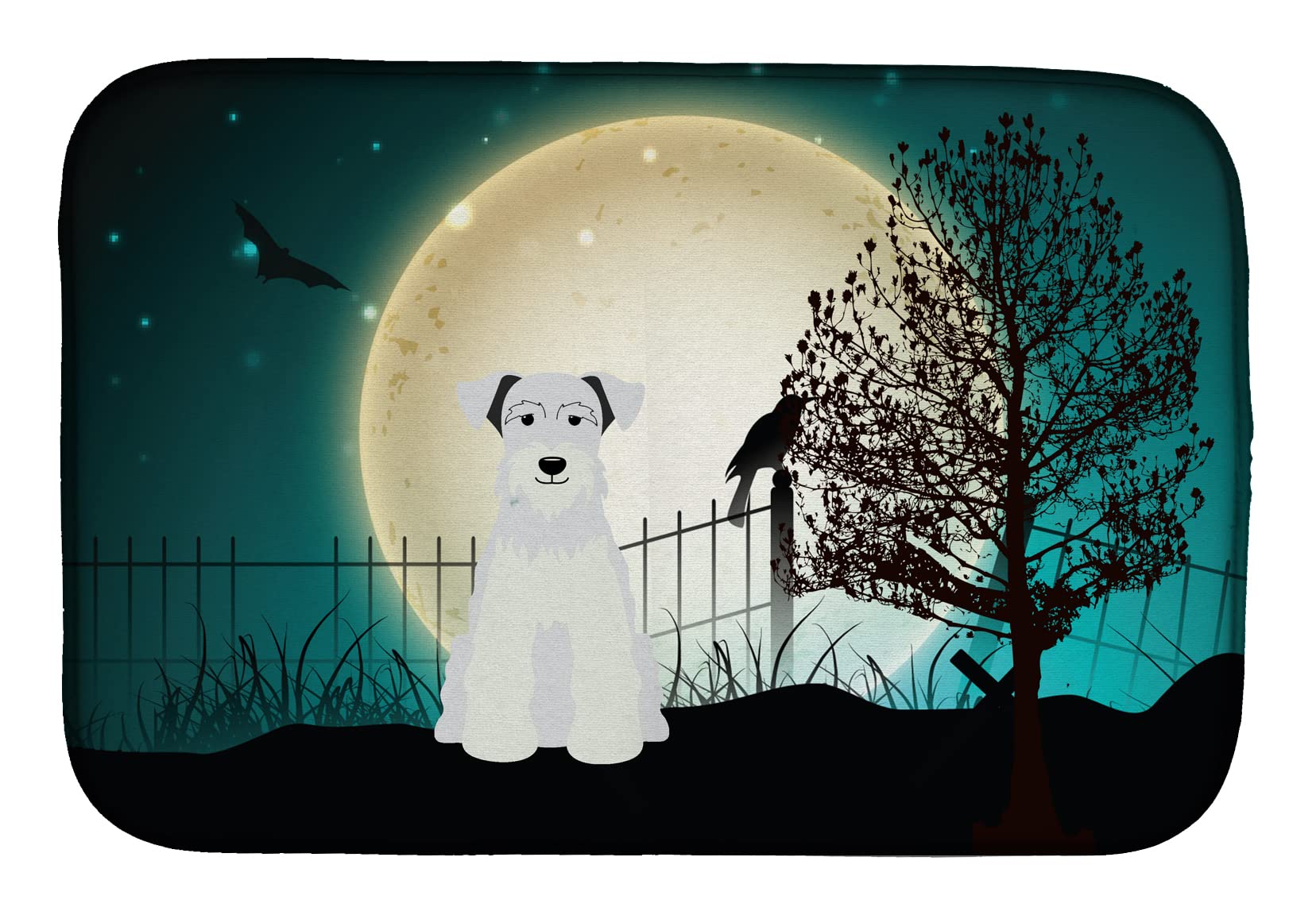 Tapis égouttoir vaisselle Halloween pour protéger les plans de travail