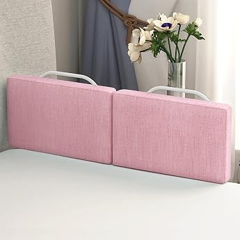 HENGMEI Bed Rail Bed Guard 60 cm Bed Rail Height Adjustable Fall Protection Fall-Proof 40-60 cm Adjustable Side Protection Cherry Pink