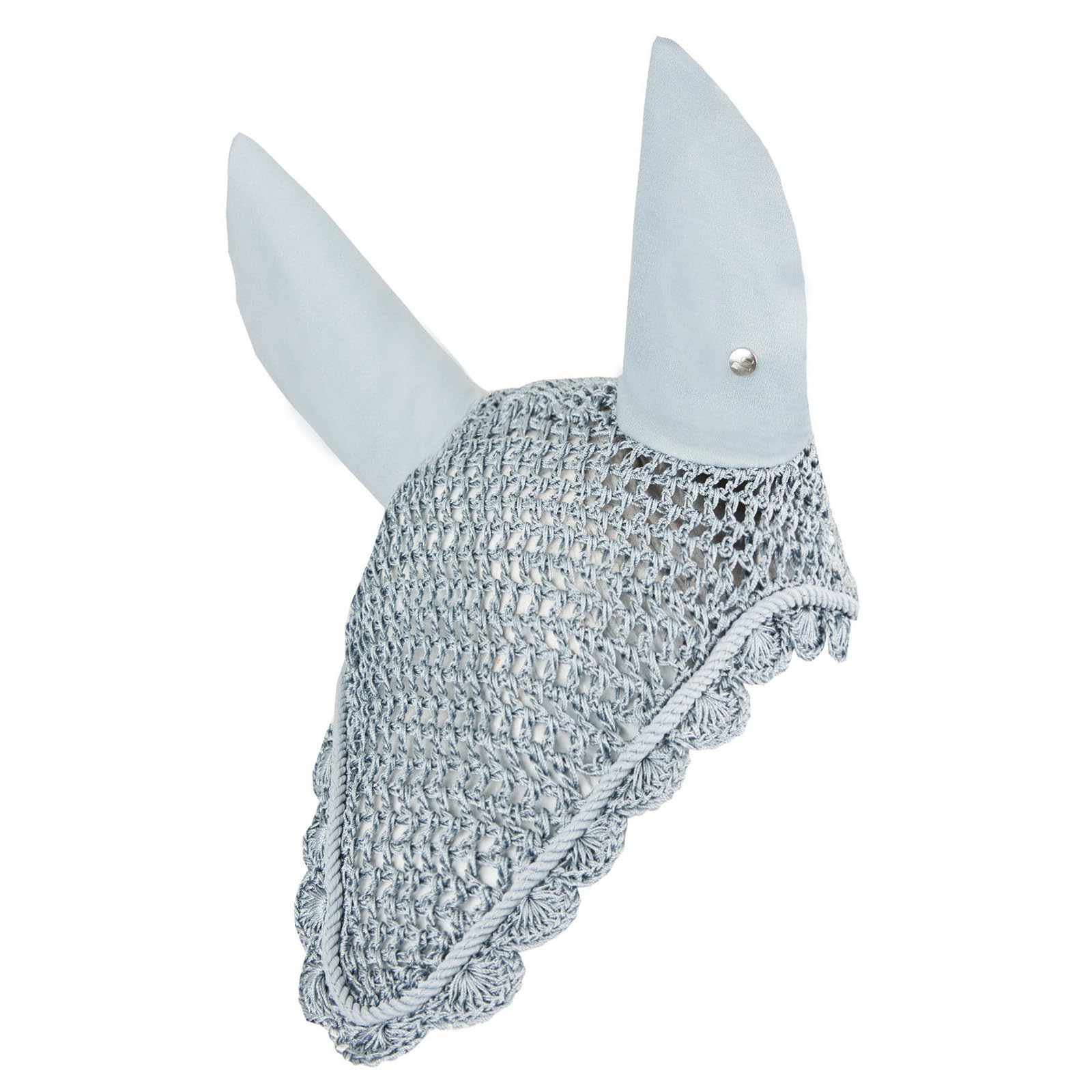 Bonnet anti-mouches Horze Victoria gris taille F pour la protection du cheval