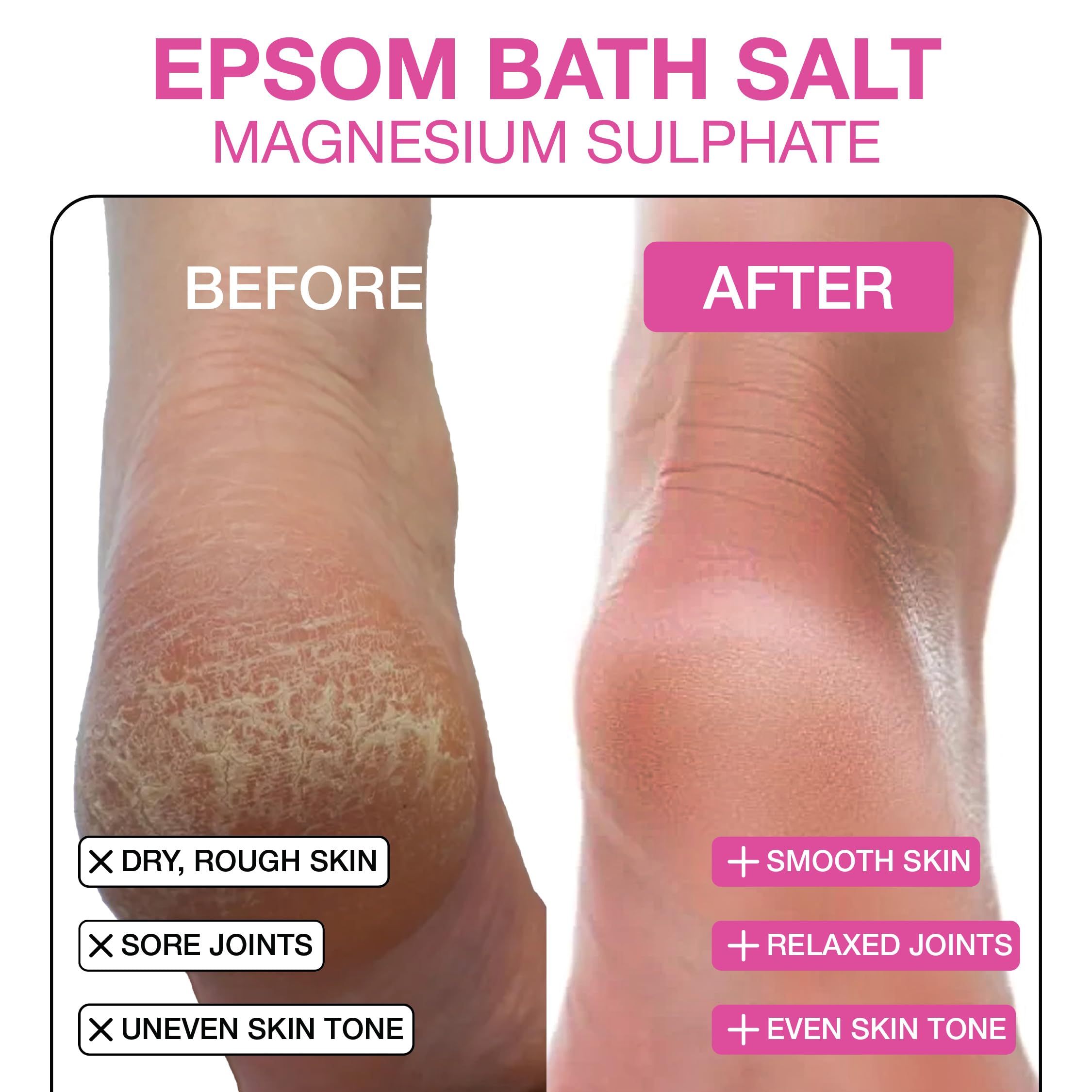 Soulflower Epsom Salt Crystal for Bath, Body Detox, Aura, Swelling & Soreness, Relaxing, Muscle Pain Relief | 100% Pure USP Grade Epsom Salt with Pure Organic Lavender Essential Oil 350g (Pack of 1) - Image 2 thumbnail