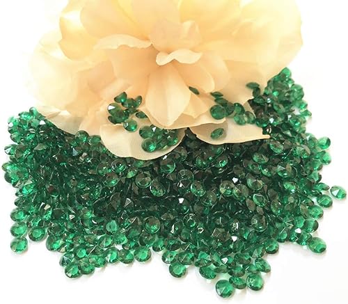 Miniatura 5 de Liying Diamante acrílico de 0.236 pulgadas, 5000 piezas de decoración de mesa de confeti de mesa de cristal de diamante redondo de imitación gemas