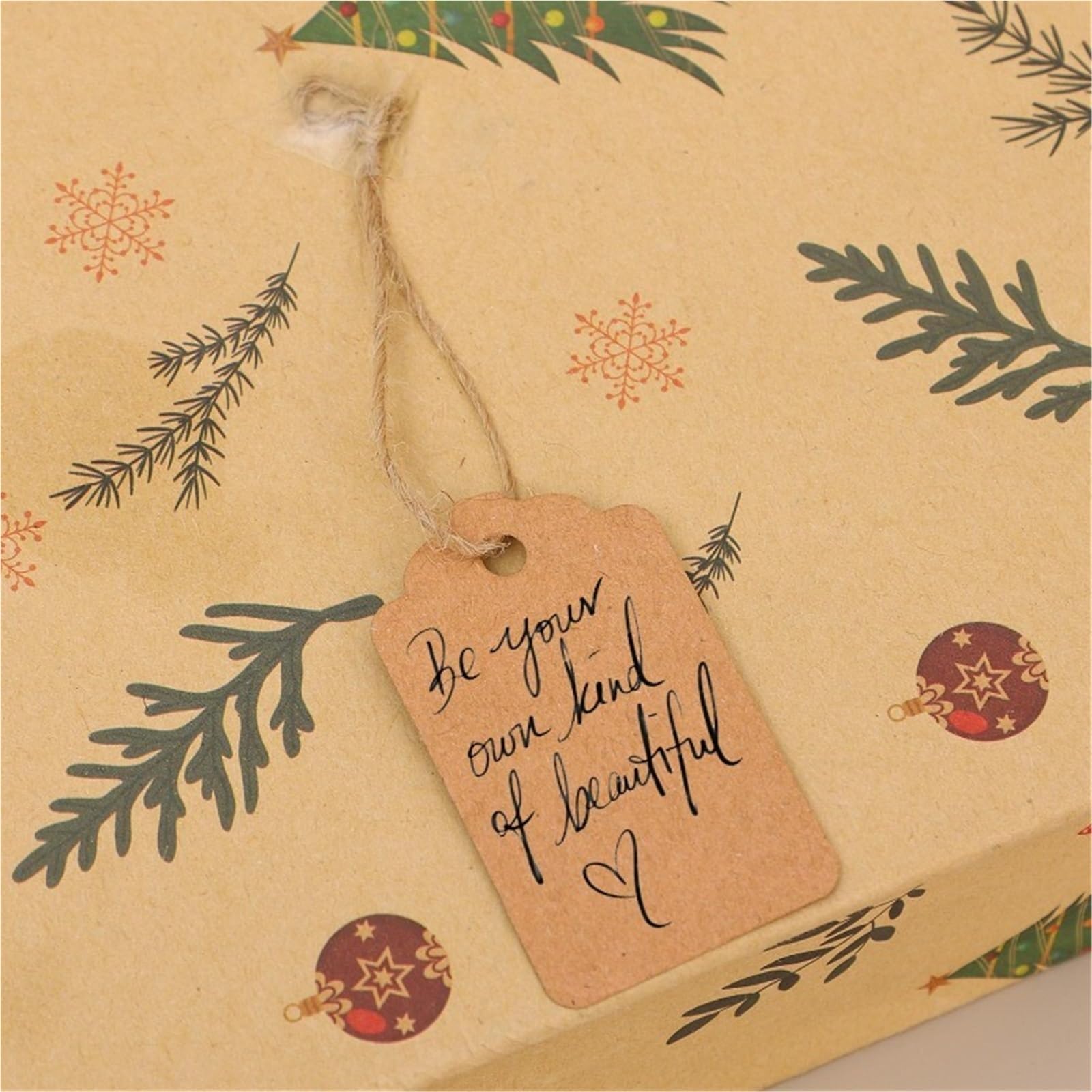 1000 etichette per prezzi con cordino, in carta kraft, con cordino, fronte/retro, cartellino del prezzo, per matrimoni, vacanze, Ringraziamento, imballaggi, decorazioni per abbigliamento, gioielli