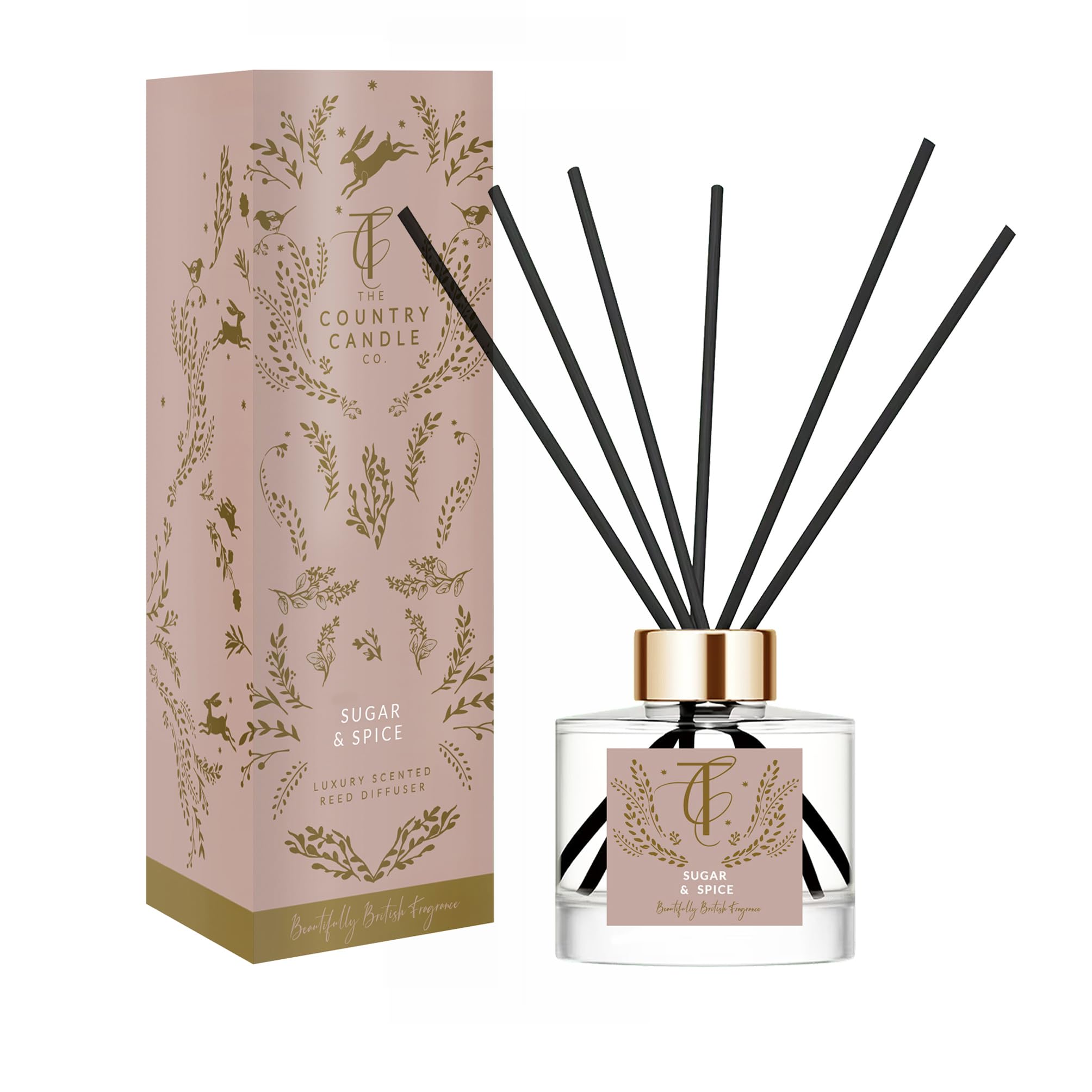 The Country Candle Co. Woodland Range Reed Diffuser - Sugar & Spice