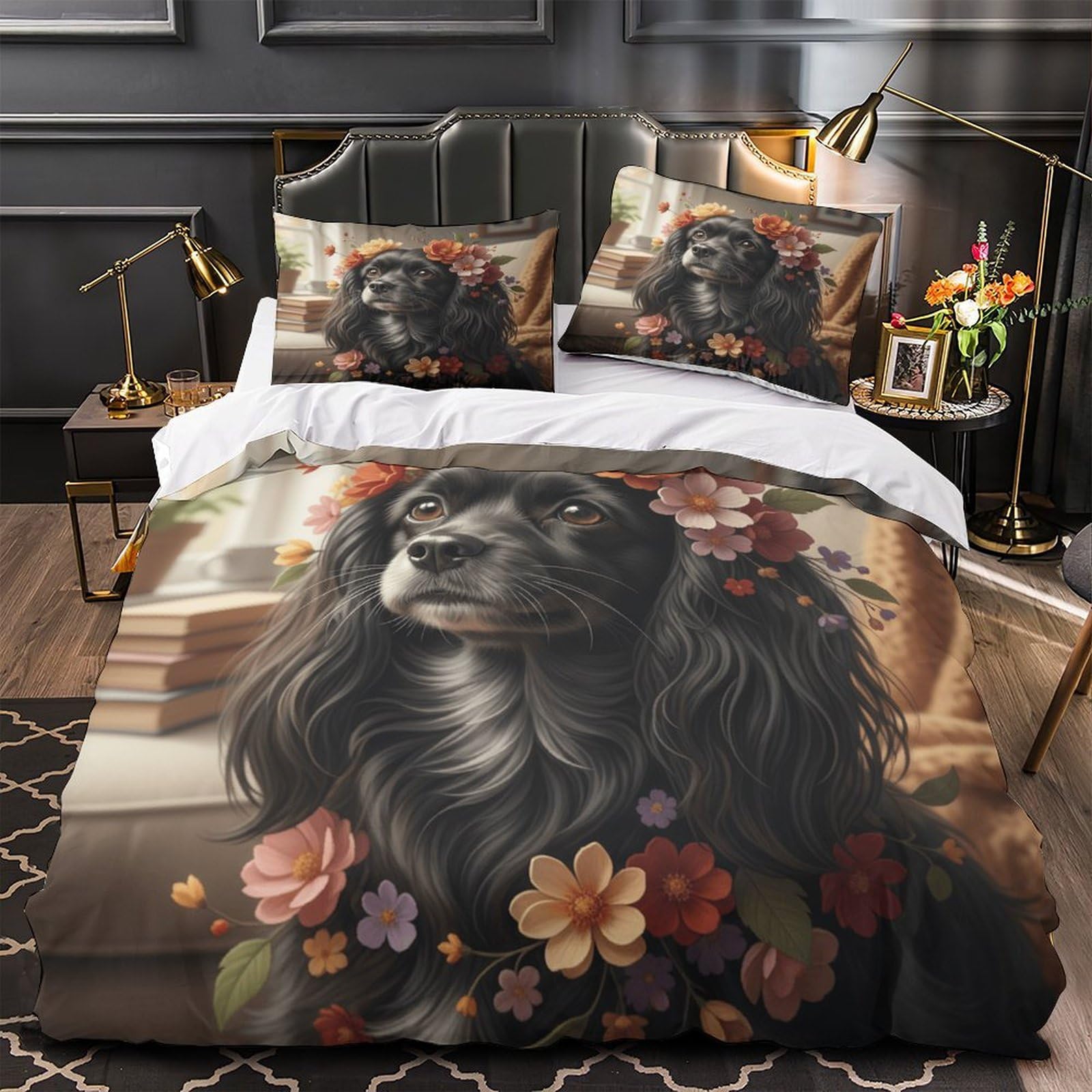 Housse de couette fleurie 3D et chrétienne pour une chambre d'enfant apaisante