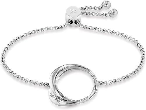 Calvin Klein Pulsera de cadena para mujer contornos distintivos para un estilo elegante
