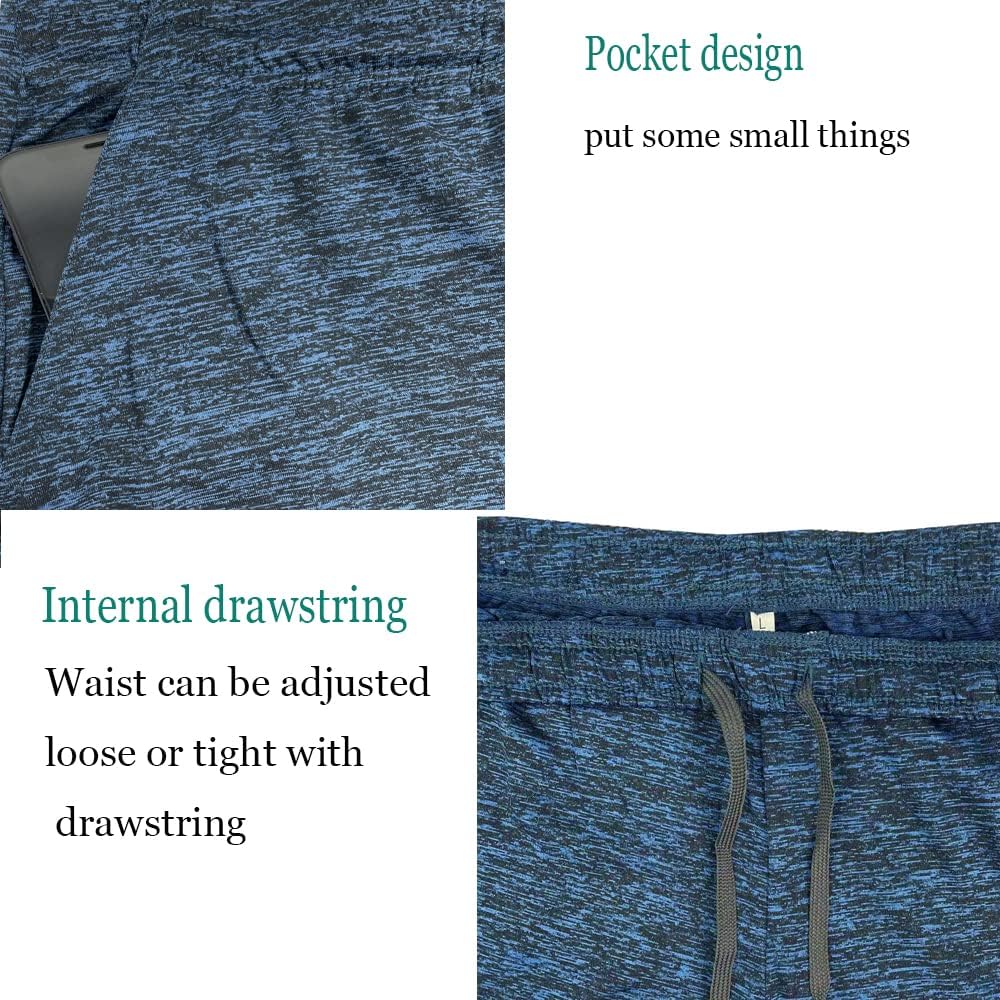 Lehmanlin Men's Bodybuilding Shorts 3/5 Inch Inseam Workout Training Muscle Short Shorts Stretch Quick Dry - Image 5