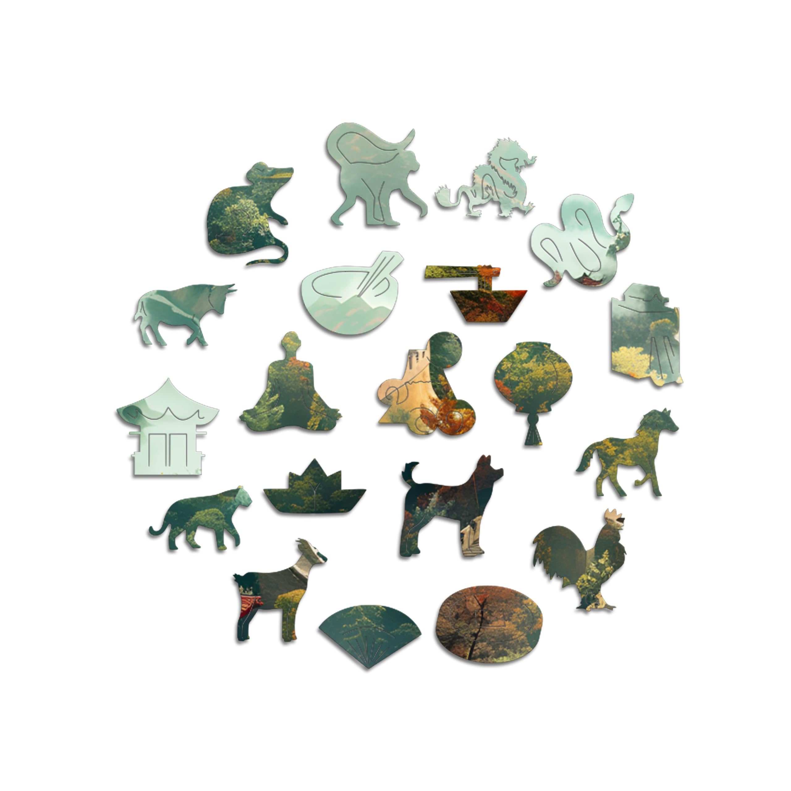 Iconic Puzzles - Chinese Wall, 100% sustainable wooden puzzle, Gifts for Children and Adults size L, 600 Pieces - Image 2