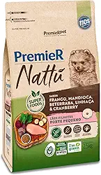 Premier Pet Premier Nattu Caes Filhote Racas Pequenas Mandioca 2 5Kg