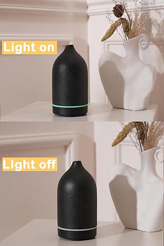 Miniatura 7 de VIVITEST Difusores para el hogar, difusor de aceite esencial de piedra de 6.8 fl oz, difusor de aceite de cerámica, aromaterapia ultrasónica para