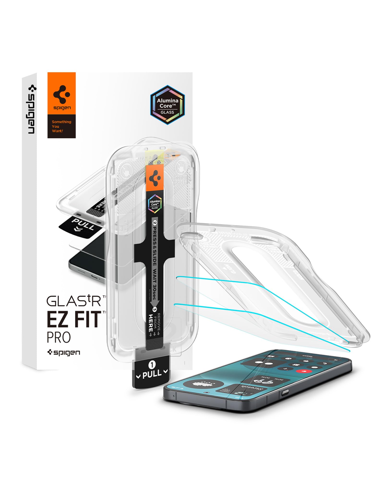 Spigen Glas.tR EZ Fit Pro Tempered Glass Screen Protector Guard for Nothing Phone 4a Pro [2 Pack]