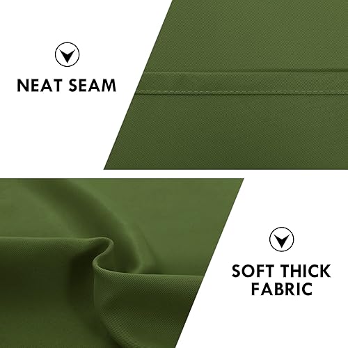 Miniatura 6 de DWCN - Juego de 2 cortinas opacas, con aislamiento térmico, privacidad y ahorro de energía, para oscurecer la habitación, dormitorio y sala, 38 x 45