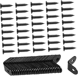 OSALADI 30pcs Black Corner Code Black Metal Shelves Right Angle Bracket Black Shelf Heavy Duty Shelf Brackets Corner Angle Joint Bracket Corner Shelf Bracket Stainless Steel Corner Bracket