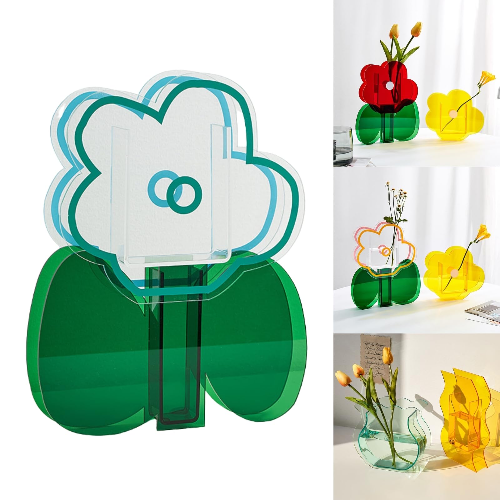Vase en acrylique design : sublimez votre table de salon sans risque de casse