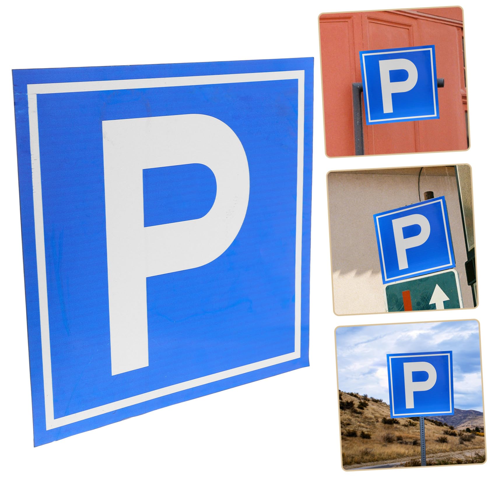 OUNONA Segnale Di Sicurezza Per Parcheggio Cartello p Per Facile Installazione Alta Visibilità Adatto Per Esterni e Interni