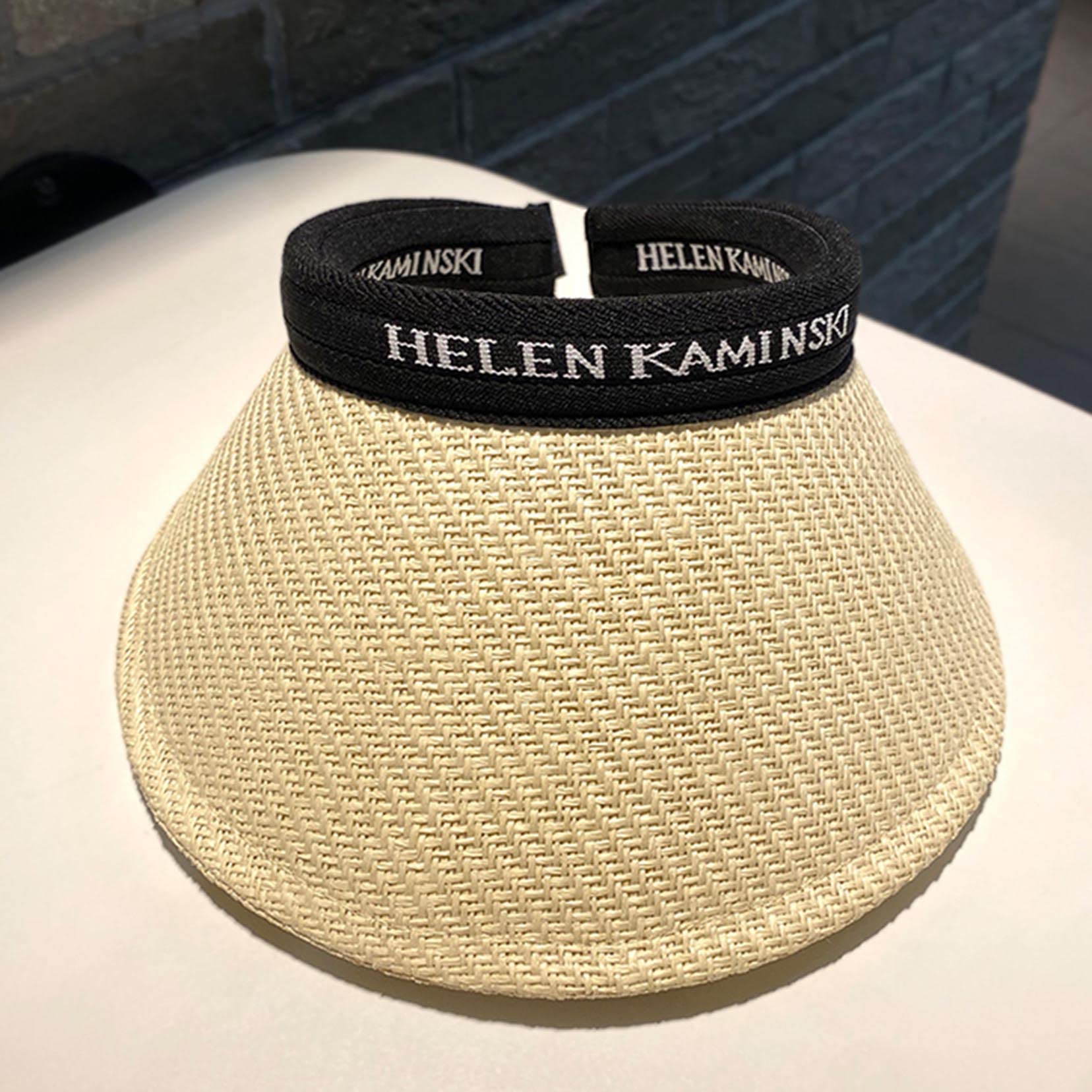 Strandhüte für Frauen mit breitem Krempe Hut Sonnenschutz Strohhut Falten Hut Sommer UV -Schutz Visors Beige-56-58cm