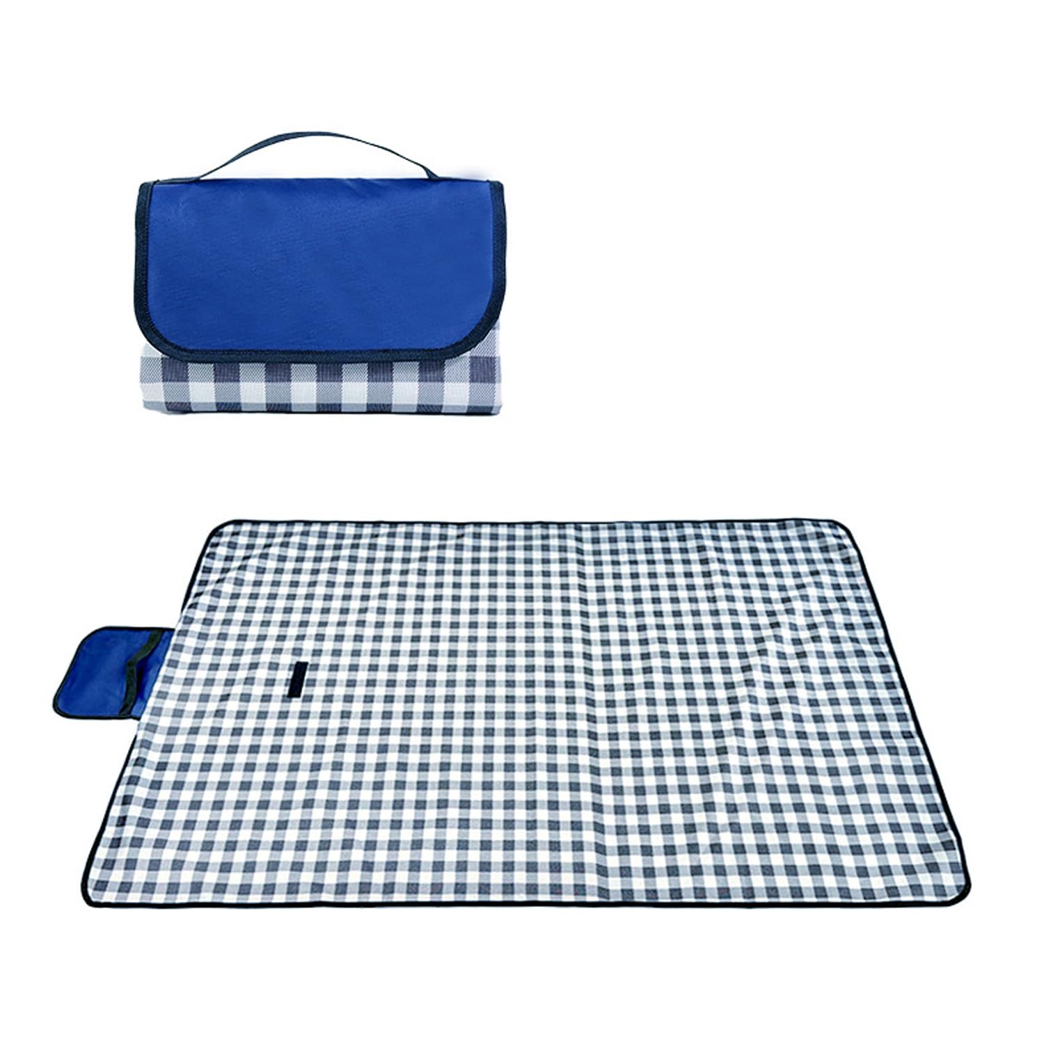 Manta impermeable del picnic para la playa, 150x100cm alfombra al aire libre con la manija del transporte.Alfombra de camping portátil y plegable de Oxford a prueba de arena, barbacoa, viajes y festiv