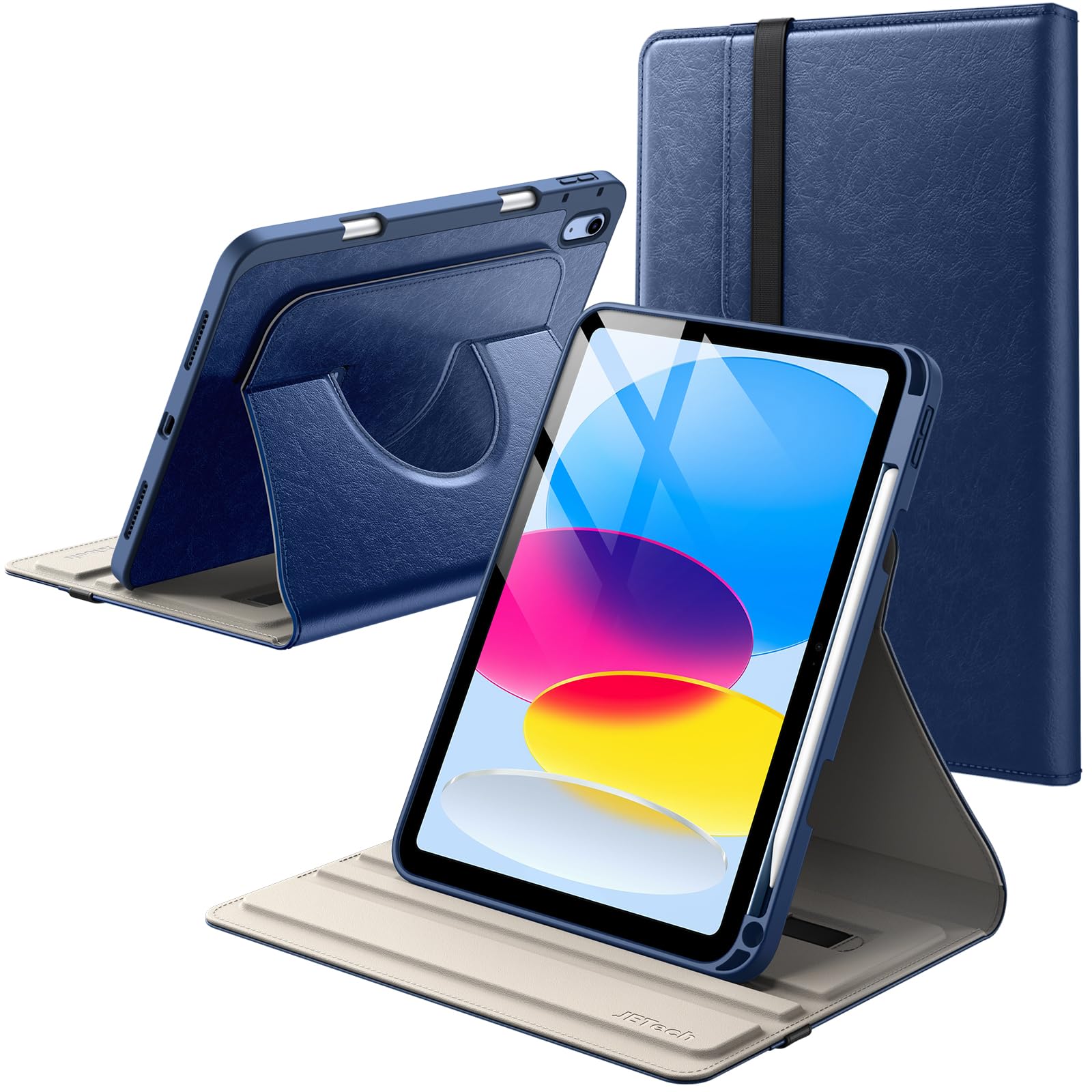 Étui iPad 10/11e Gen JETech Anti-Chute avec Support Rotatif Intégré