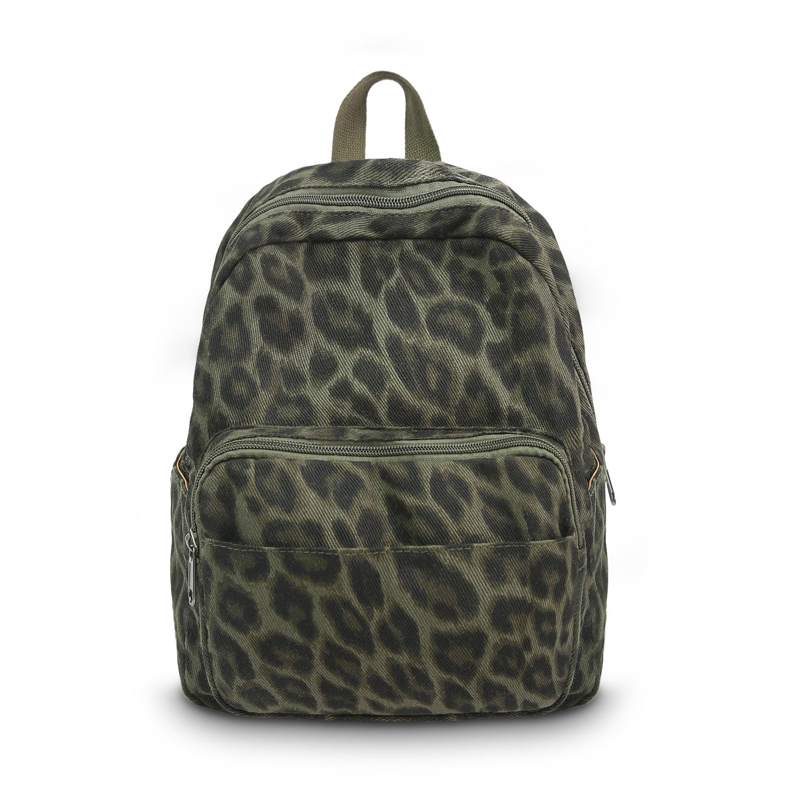 Boziee Klein Rucksack Damen Cityrucksack Leopard Rucksäcke small Daypacks,Rucksackhandtaschen Kinderrucksäcke für Travel Arbeit Alltage Fashion Damen Mädchen Teenager Unisex