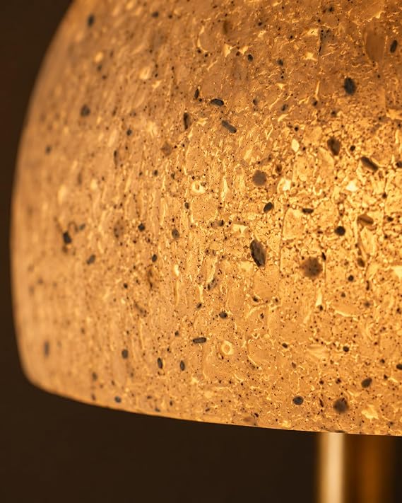 Kablosuz Şarjlı Masa Lambası, Dokunmatik Dimmerli LED Masa Lambası, Karbon Beton Dekoratif Modern Minimal Tasarım Gece Lambası 27 cm - YSEN N°1 [Enerji Sınıfı A]
