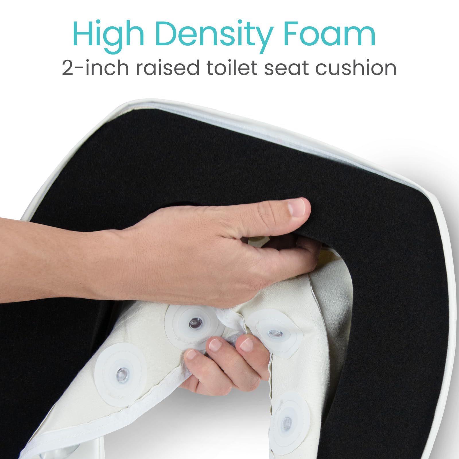 Toilet Seat Riser Cushion - Senior Comfort & Safety -5