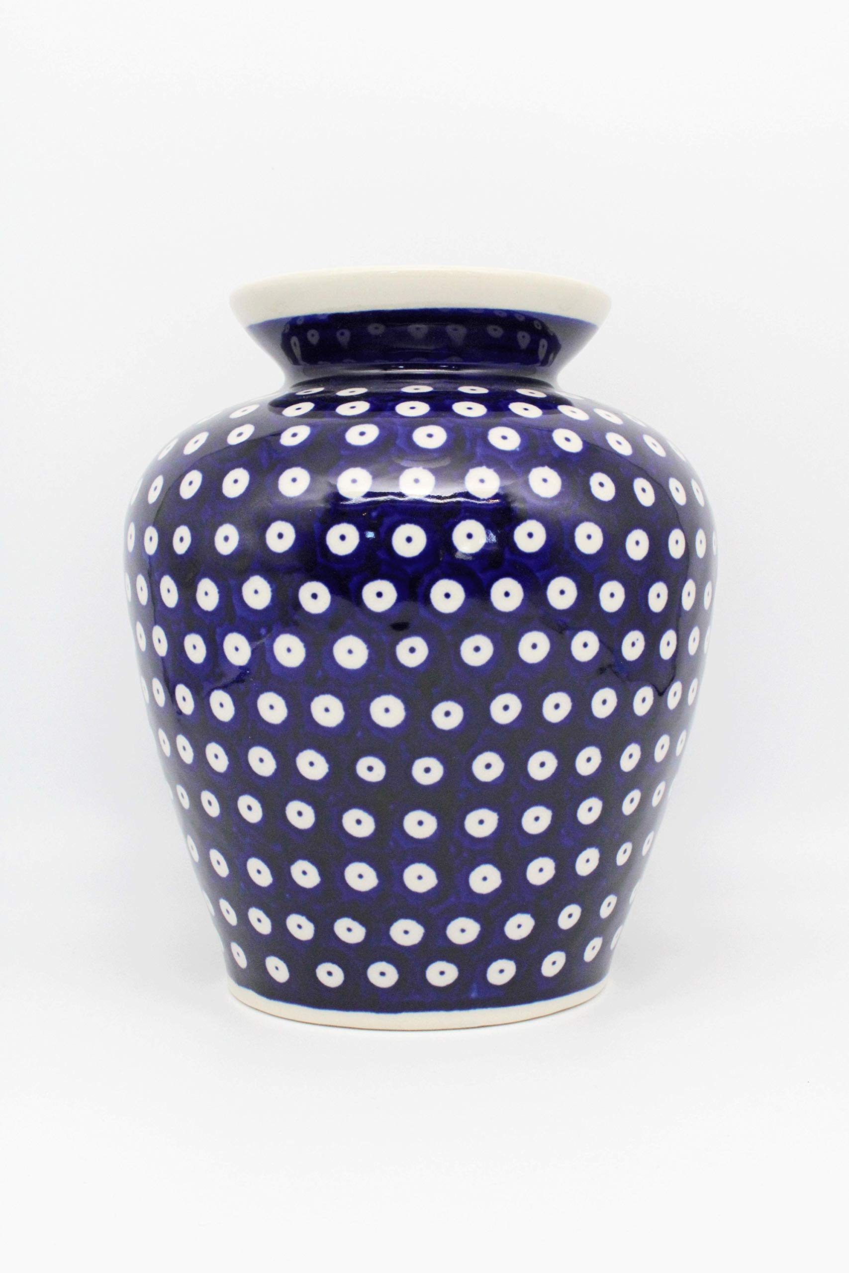 Original Bunzlauer Keramik Vase/Blumenvase, Höhe 19,7cm im Dekor 42