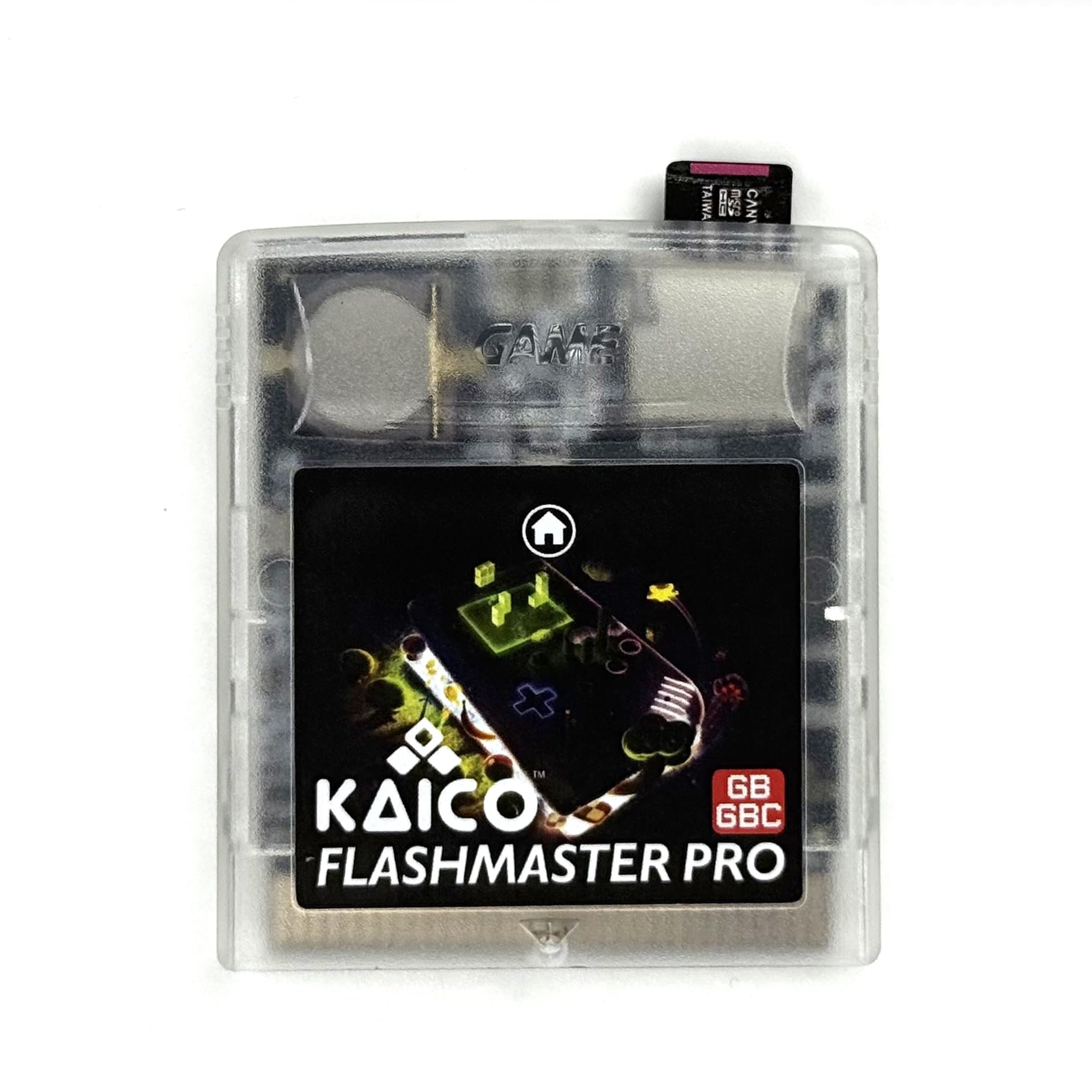 Kaico GB/GBC Flashmaster ED Pro - Cartucho de flash de color Game Boy & Game Boy - Ahorra estados - Cargador de tarjetas SD - Sin regiones - Soporta trucos Homebrew y ROM
