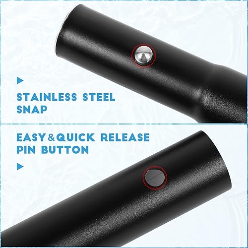 Miniatura 4 de BESPORTBLE Raquetas SUP ajustables de aleación de aluminio, paletas telescópicas para verano, surf, canoa, kayak