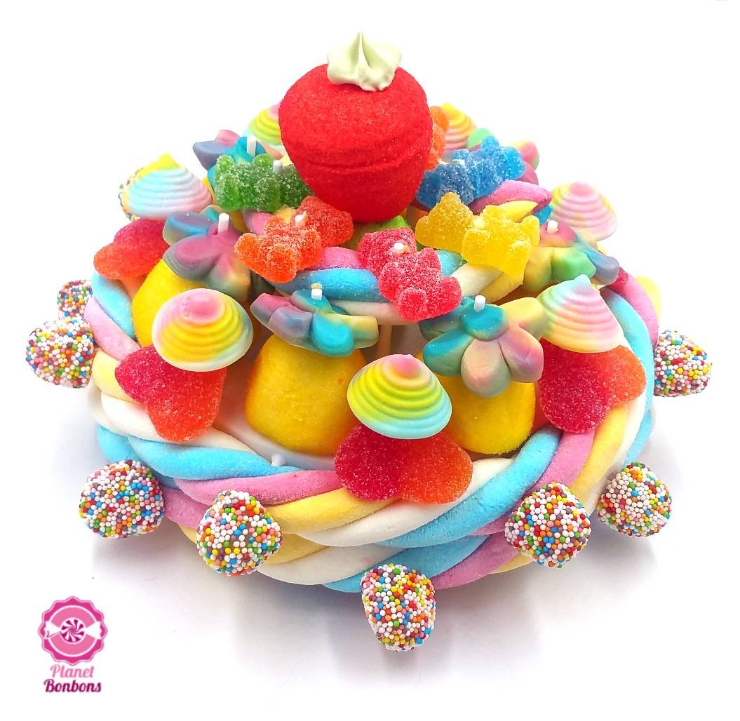 Gâteau de bonbons Arc en ciel 220mm