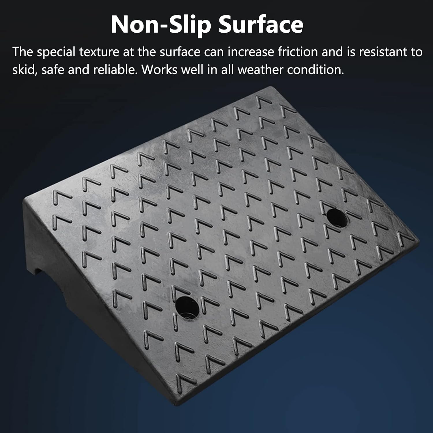 review 4 5 5.5 6 7 Inch Rise Rubber Curb Ramps with Bolts Fittings for RV Loading Dock Bike Mower Cart Garage Warehouse Sidewalk Driveway, Load 3000KG (Size : 50×38×15cm)