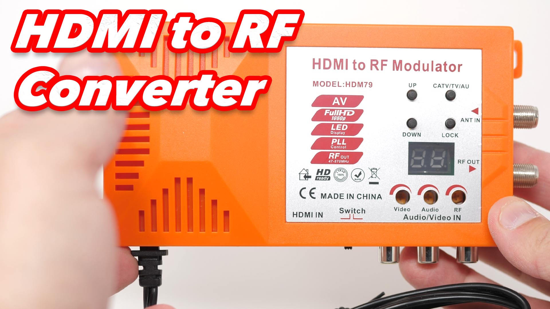Watch HDMI to RF Converter ﹙HDM79﹚ - Streaming Services & Lag Test on ...