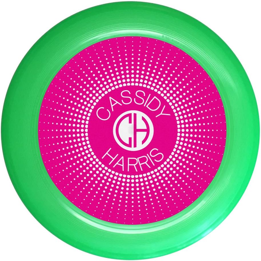 Wham-O Custom Name and Initials Magenta Monogram Ultimate Frisbee Disc - 175g, 5 Colors to Choose from